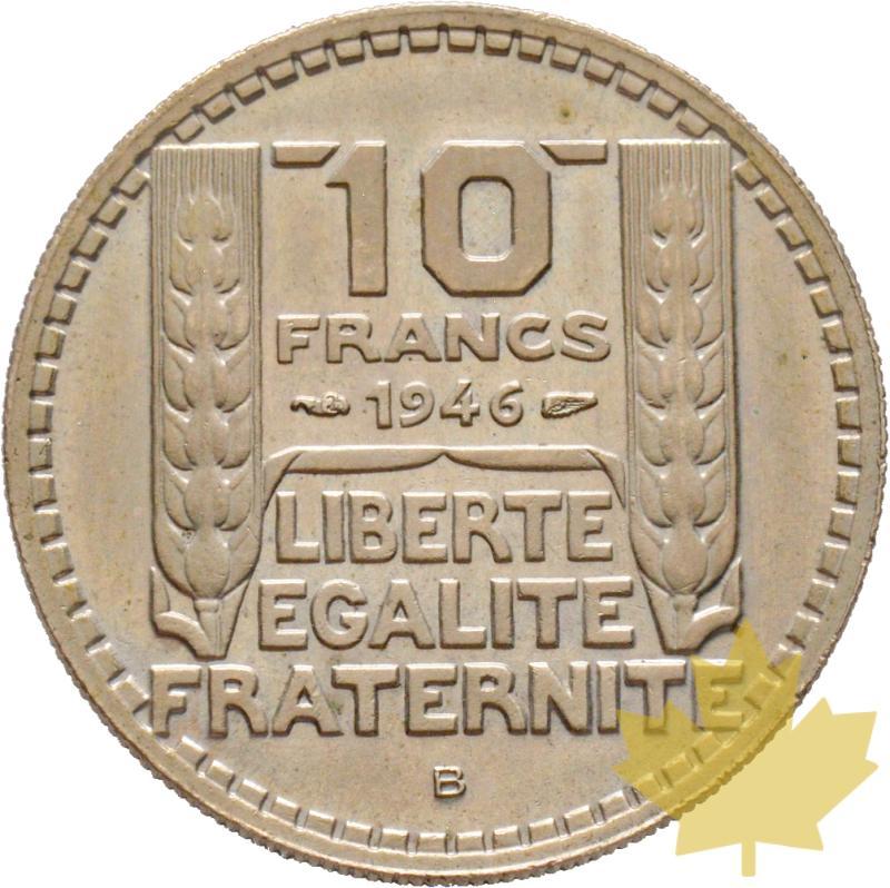 FRANCE-1946 B-10 FRANCS TURIN-FDC - 20201117152456_france-10-francs-1946.jpg