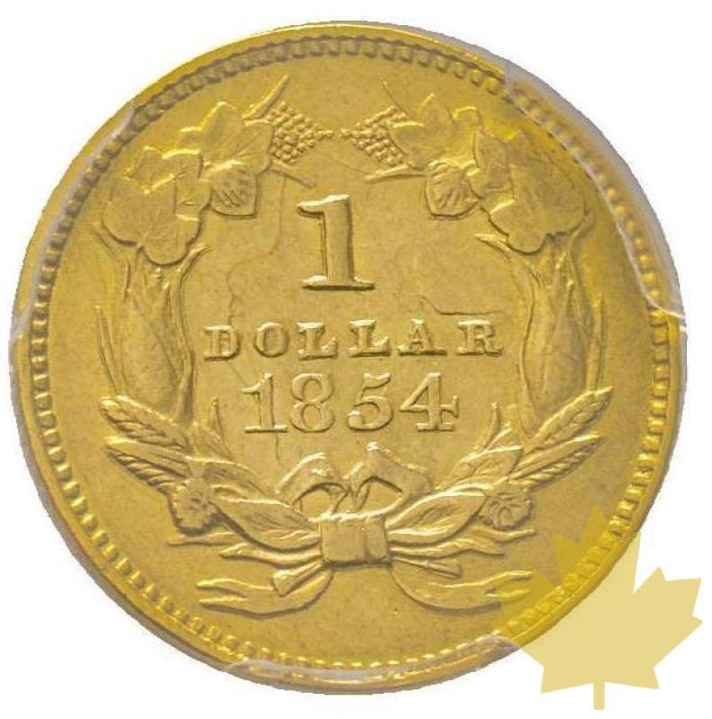 USA-1854-1 DOLLAR-Indian Princess-TYPE 2-PCGS AU53 - 20201123163116_1dollar-1854-usa.jpg
