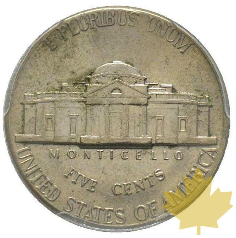 STATI UNITI-1971 D-5 errore di battitura dei centesimi-PCGS MS63 - 20201123163957_5cents1971d-error.jpg