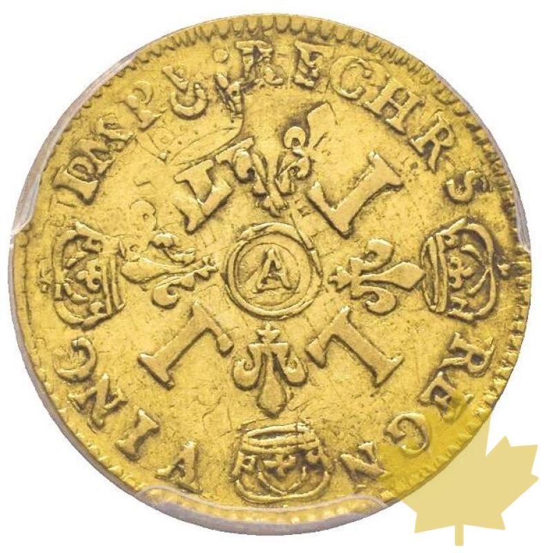 FRANCE-1694 A-1/2 Louis d'or aux 4 L, rf,-Louis XIV-PCGS XF45 - 20210106094606_DEMILOUISOR-1694.jpg