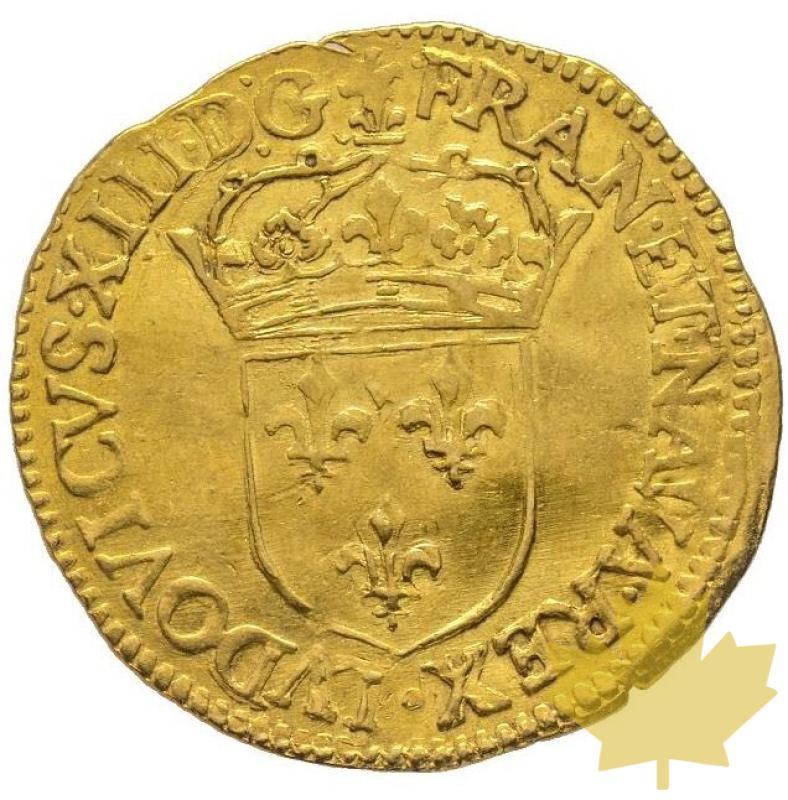 FRANCE-1628 B-Écu d'or, Rouen-Louis XIII -TTB - 20210106095038_LOUISXIII-1628B-ECUORcopia.jpg