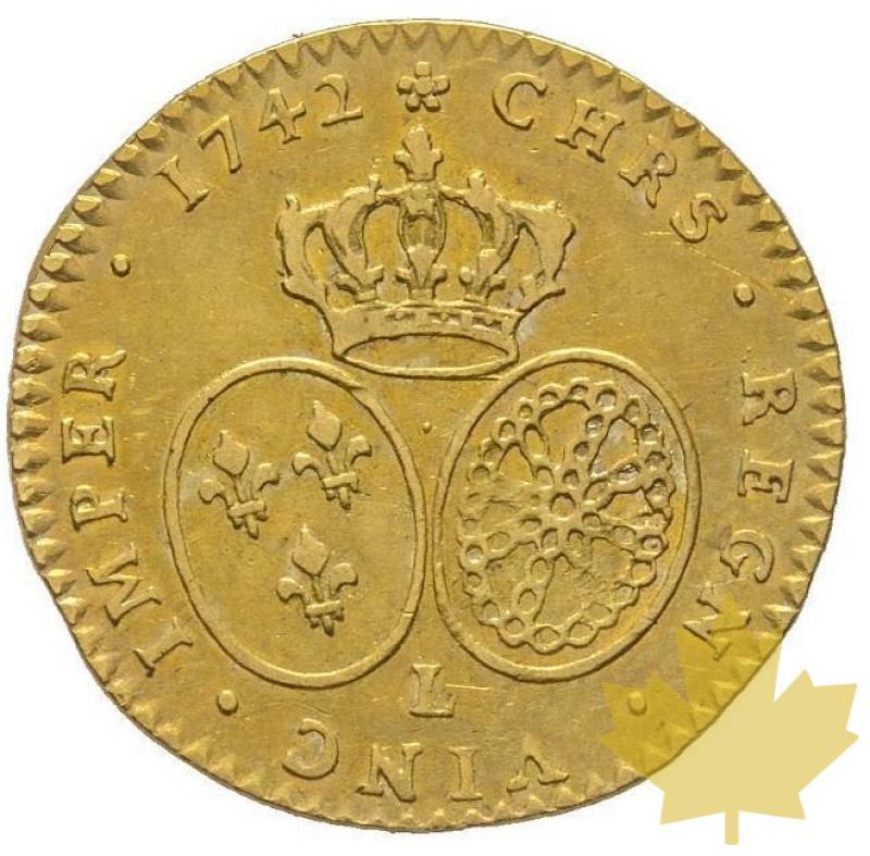 FRANCE-1742 L-1/2 Louis d'or au bandeau-Louis XV-TTB-SUP Rare - 20210106104018_demilouisor1742bayonne.jpg