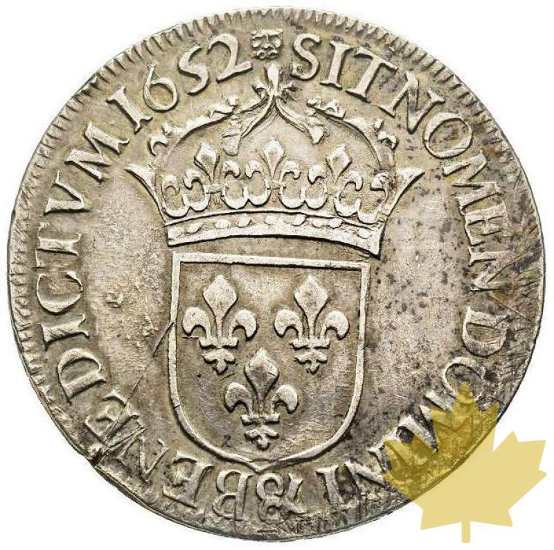 FRANCE-1652 &-Écu à la mèche longue-Louis XIV-coups sinon TTB - 20210209102818_ecu-1652aix-ttb.jpg