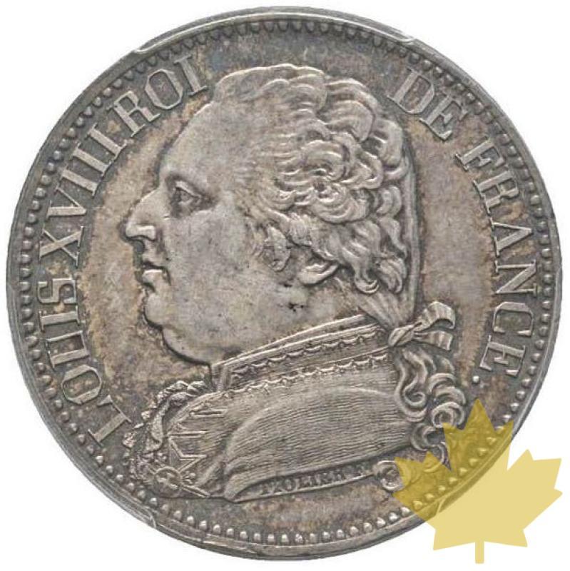 FRANCE-1814-Module du 5 Francs sur flan argent-PCGS MS62 - 20210209112429_5francs-1814-essai-1.jpg