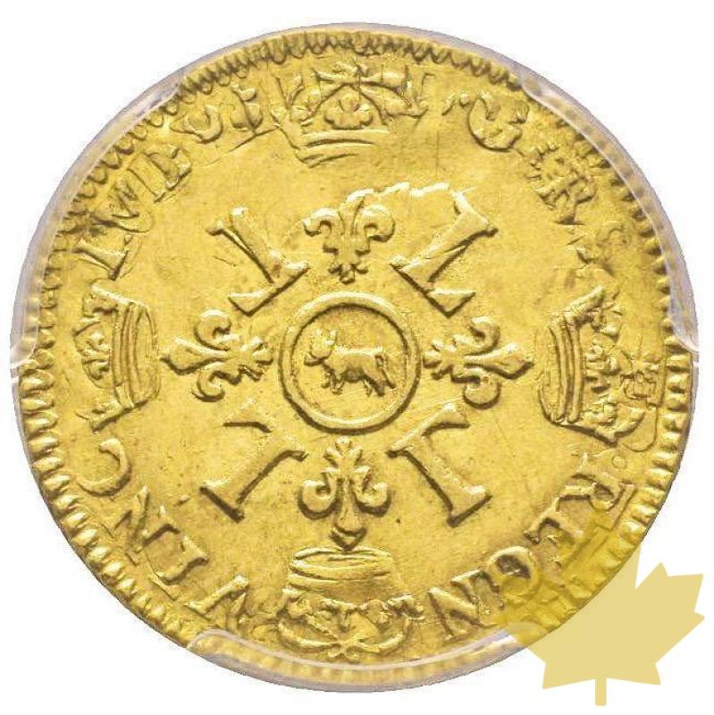 FRANCE-1694-Pau-Louis d'or de Béarn aux 4 L-PCGS AU55 - 20210212152523_louisorbearn.jpg