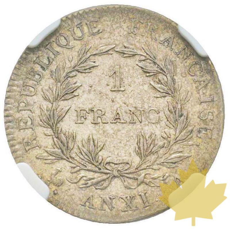 FRANCE-AN XIA-1 FRANC-Premier Consul 1799-1804-NGC AU55 - 20210302182330_francanXIparis.jpg