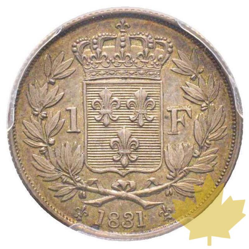 FRANCE-1831-Épreuve en argent de 1 franc-PCGS SP58 - 20210310172317_1franchenriV.jpg