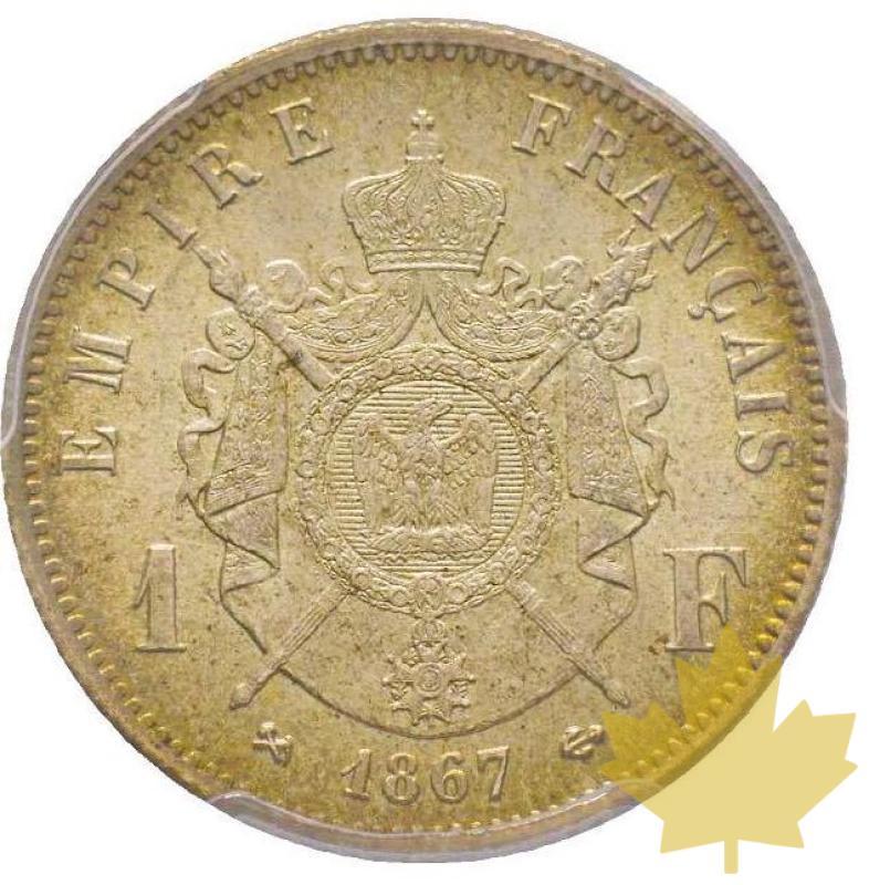 FRANCE-1867 A-1 FRANC-Second Empire-PCGS MS65 - 20210311091559_franc-1867paris.jpg