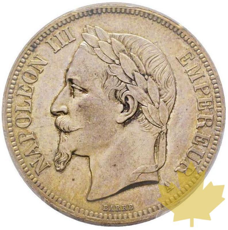 FRANCE-1867 A-5 FRANCS-Second Empire-PCGS MS63 - 20210317155045_5francs-1867-pariscopia.jpg