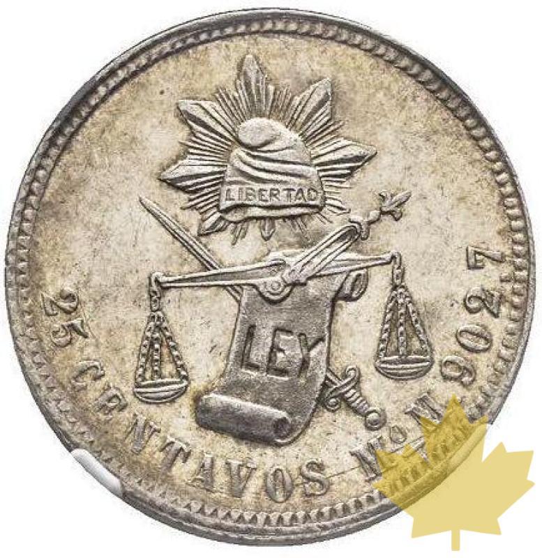 MEXICO-1884 MO-25 Centavos-NGC MS63 PROOFLIKE  - 20210317165216_MEXICO-1884-25CENTcopia.jpg
