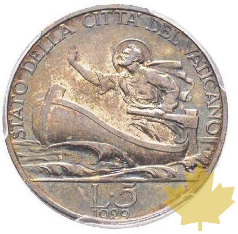 VATICAN-1929-Pio XI 1922-1939-5 LIRE-AN VIII-PCGS MS65 - 20210414112305_5lire1929vatican.jpg