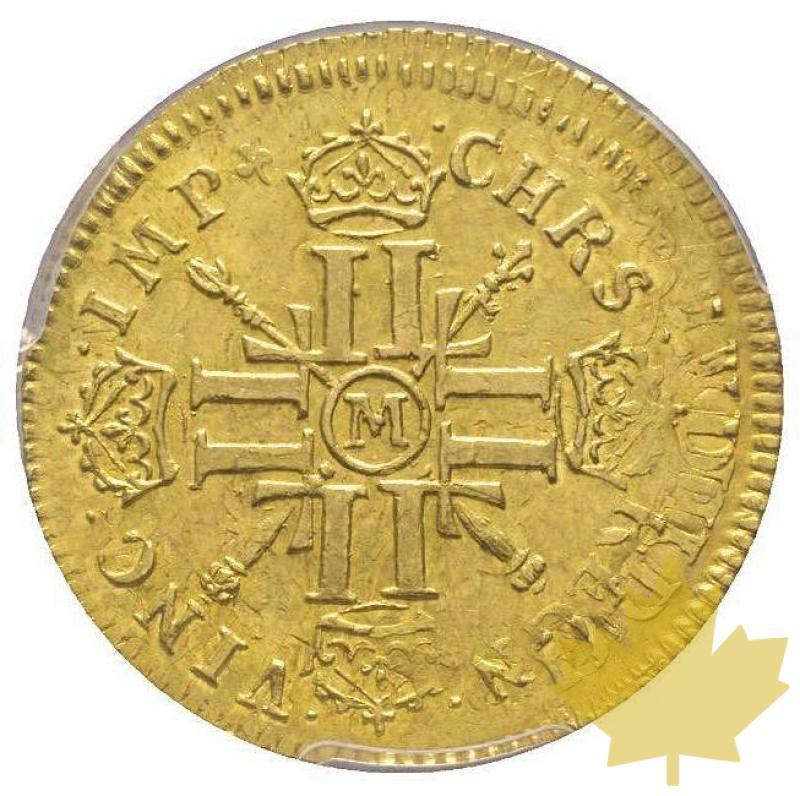 FRANCE-1702M-Louis d'or aux 8 L et aux insignes-PCGS AU55 - 20210420161445_louisxivortoulouse.jpg