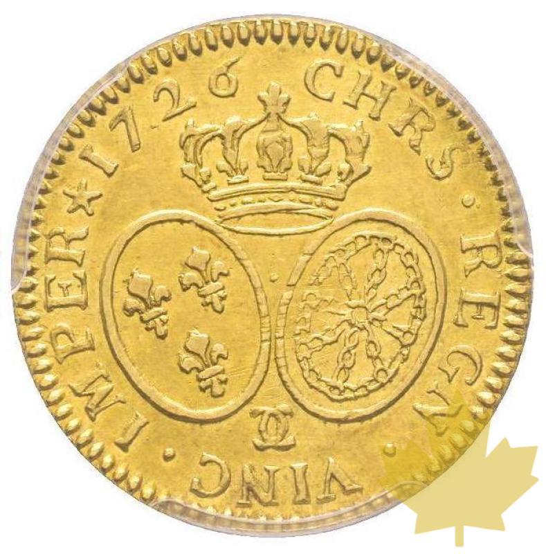 FRANCE-1726 CC-Louis d'or aux lunettes-PCGS AU53-Très Rare - 20210420162233_louisxv1726.jpg