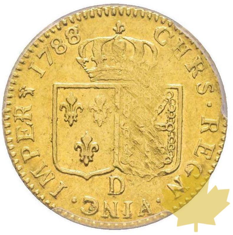 FRANCE-1788 D-Louis d'or à la tête nue, 2ème sem-PCGS AU55 - 20210420163355_louisor1788lyon.jpg