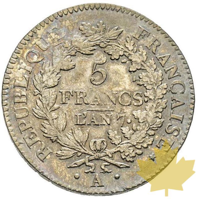 FRANCE-AN 7 A-5 FRANCS-Directoire 1795-1799-presque Superbe - 20210420164531_5francsdirectoire.jpg