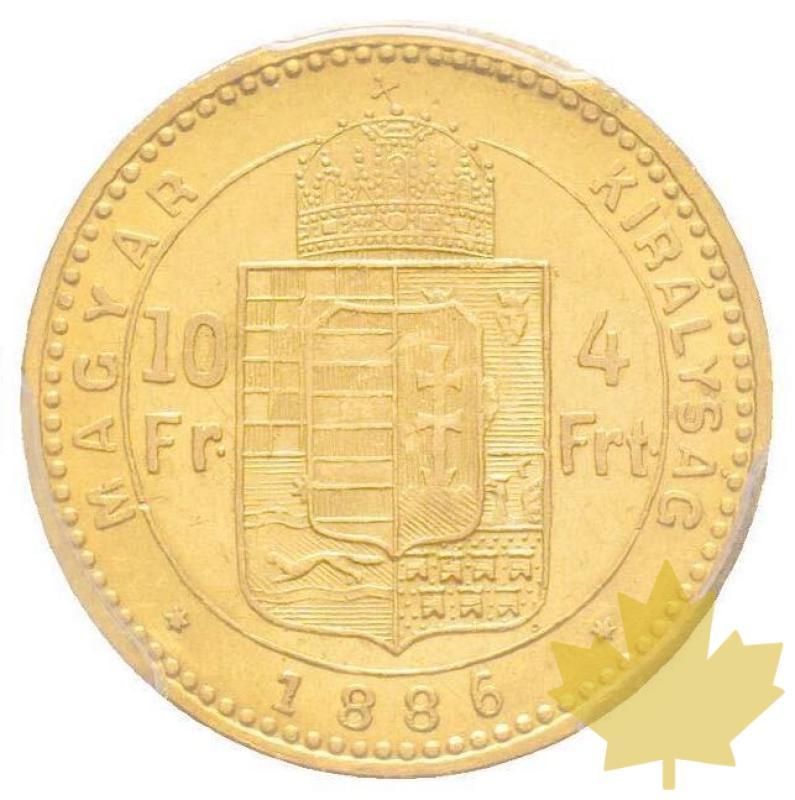 HONGRIE-1886-4 Forint-Franz Joseph 1848-1916-PCGS AU58 - 20210426113733_4forint-1886kb.jpg
