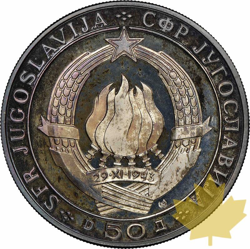 YUGOSLAVIE-1968-50 DINARA-25 anniversaire République-NGC PROOF68 - 20210428135455_yugoslavia-1968-2.jpeg