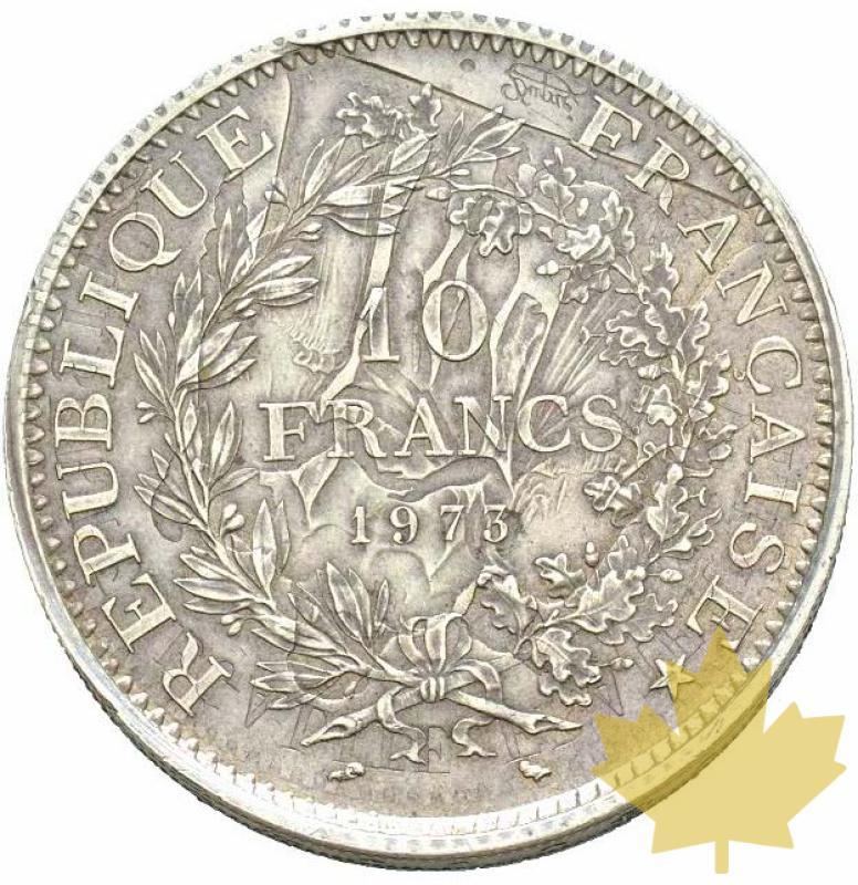 FRANCE-1973-Annulation de 10 Francs Piéfort-FDC-Rarissime - 20210503105529_annulation-1975.jpg