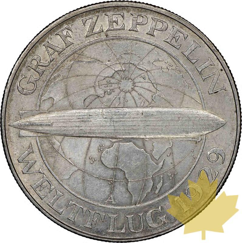 ALLEMAGNE-1930A-5 MARK Graf Zeppelin-NGC UNC DETAILS - 20210511103909_5mark1930a-1.jpeg