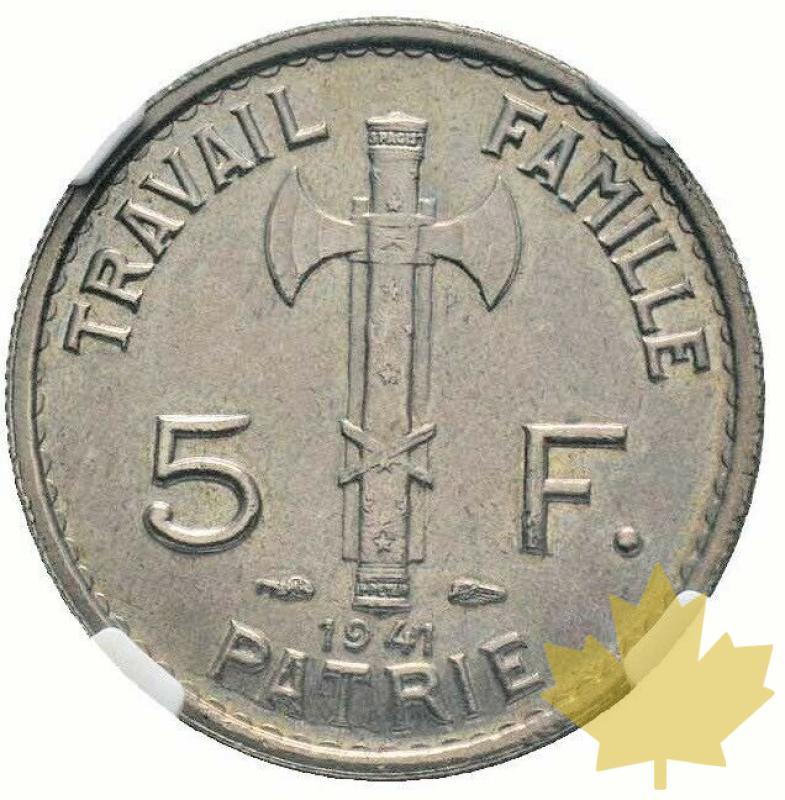 France-1941- 5 Francs Petain NGC MS62 - 20210529101028_5francspetain.JPG