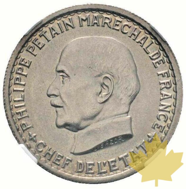 France-1941- 5 Francs Petain NGC MS62 - 20210529101028_5francspetainfdc.JPG