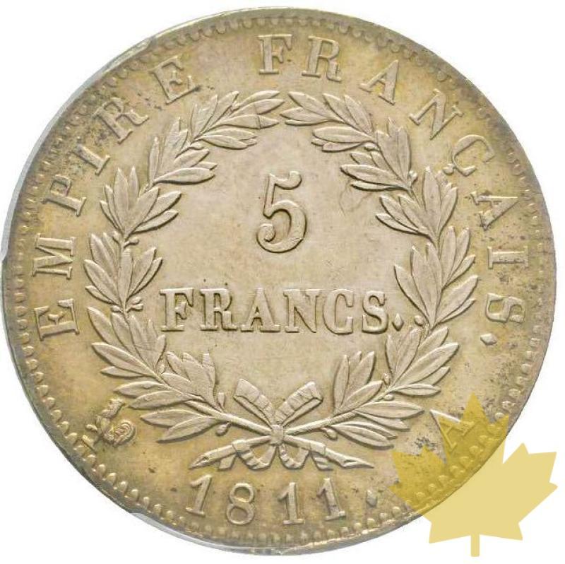 FRANCE-1811 A- 5 FRANCS Premier Empire- PCGS MS61 - 20210529133910_5francs1811paris.jpg