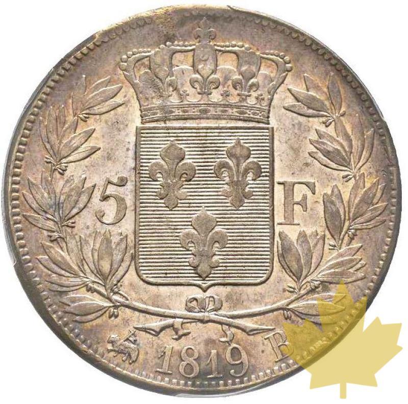 FRANCE-1819 B-5 FRANCS-Louis XVIII 1814-1815-PCGS AU55 - 20210529134346_5FRANCSROUEN.jpg