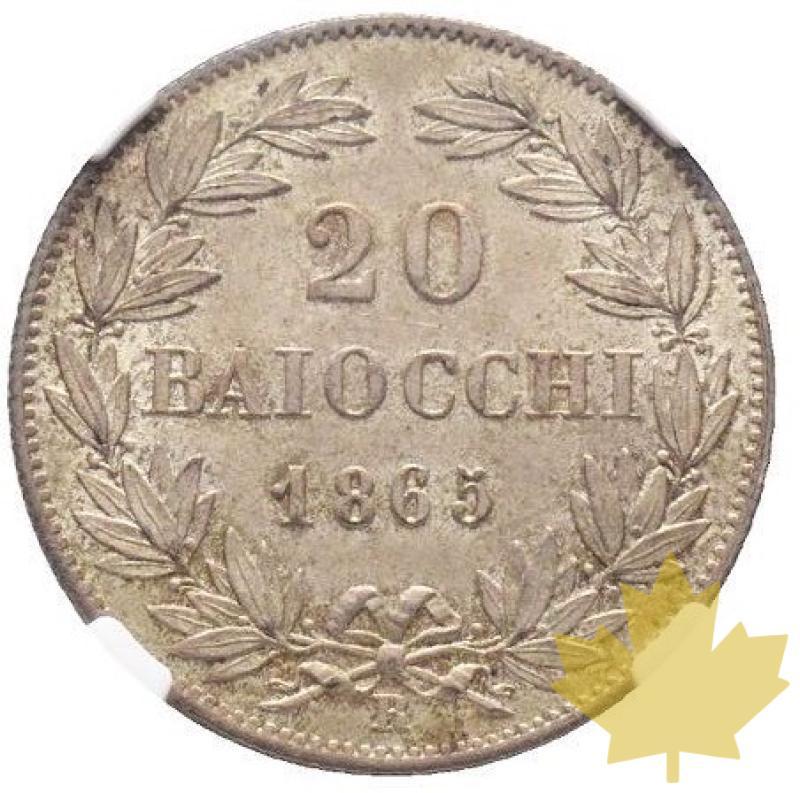 VATICAN-1865 R-20 Baiocchi-Pio IX-NGC MS64 - 20210607144944_20BAIOCCHI1865.jpg