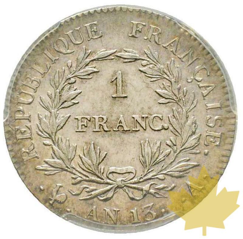 FRANCE-AN 13A- 1 FRANC -Premier Consul-PCGS Genuine - 20210614102823_1FRANCAN13A.jpg