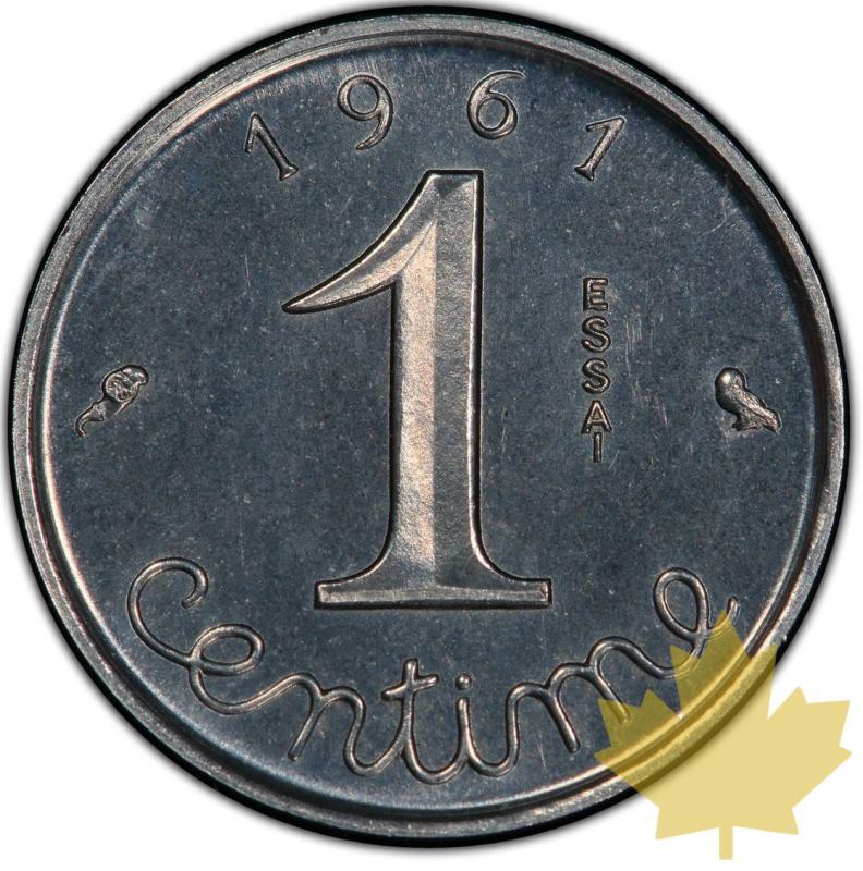 FRANCE-1961-1 CENTIME Épi-ESSAI-FDC-PCGS SP68très rare - 20210702092450_1centepi-1961copia.jpg