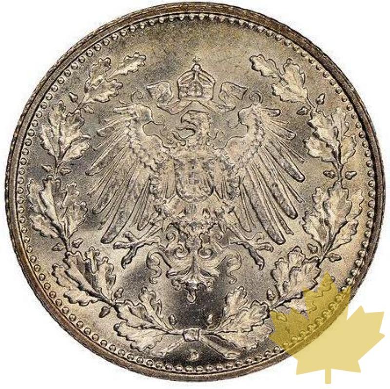 GERMANIA-1906 D-1/2 Mark-Wilhelm II 1888-1918-NGC MS66 - 20210807113827_germany-1906-halfmark-1.jpg