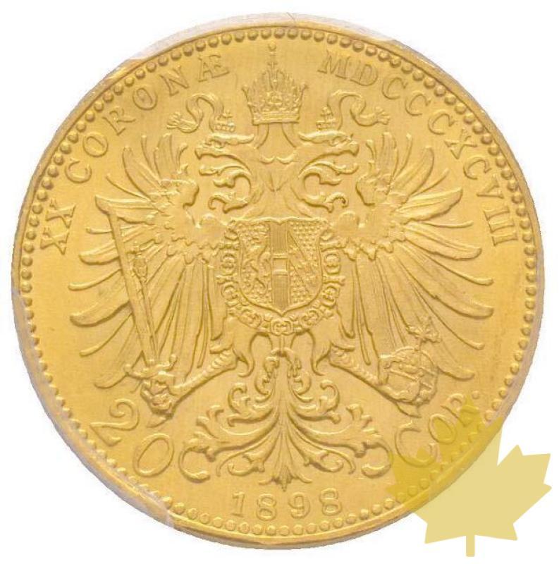 AUTRICHE-1898-20 Corona-Franz Joseph-PCGS MS62 - 20210907103015_20CORONA-1898-2.jpg