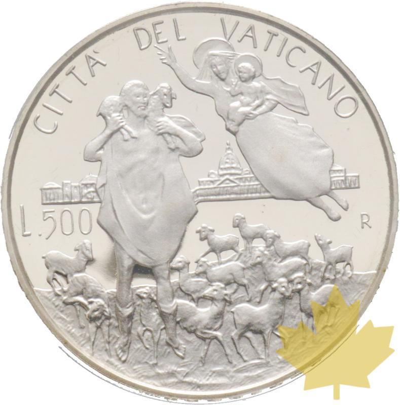 VATICAN-1996-500 LIRE-JOANNES PAVLVS II-FDC - 20210914140609_VATICAN-500-lire-r.jpg