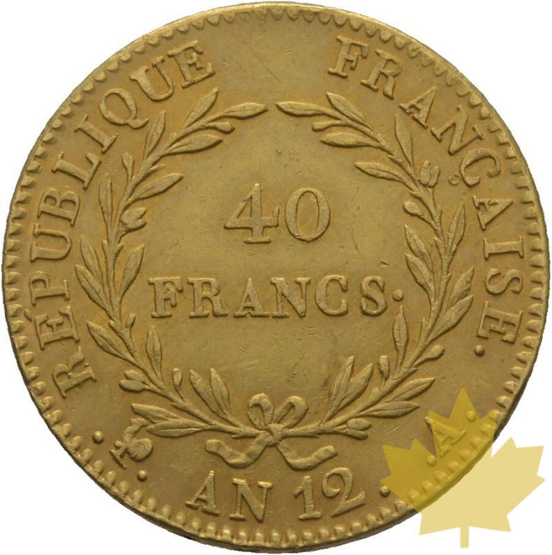 FRANCE-AN 12 A-40 FRANCS-PREMIER CONSUL-Superbe - 20211015131846_bonaparte-40f-r.jpg