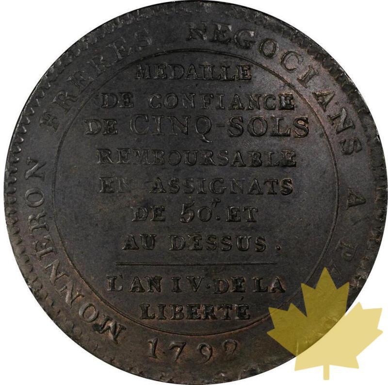 FRANCE-1792-cinq sols de Monneron au serment, An III-PCGS MS62BN - 20211117135051_5sol1792-monneron.jpg