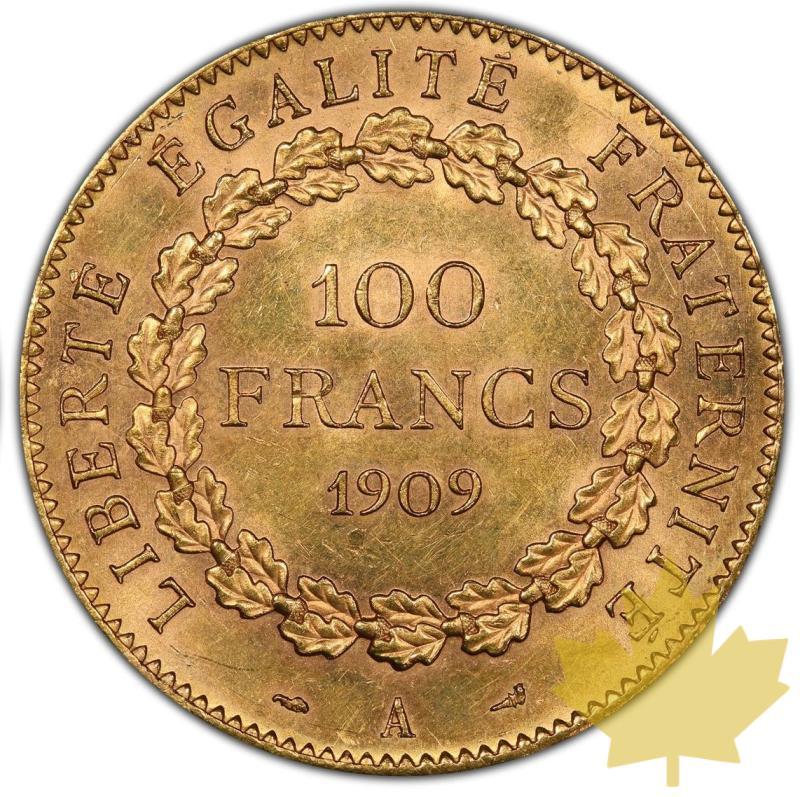 FRANCE-1909 A-100 FRANCS-Napoléon III-PCGS MS61 - 20211118152253_100francs-1909.jpg