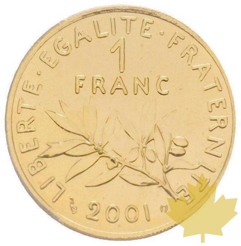 France-2001-1 FRANC-PCGS MS68 - 20211126142848_1FRANC-2001-GOLD.jpg