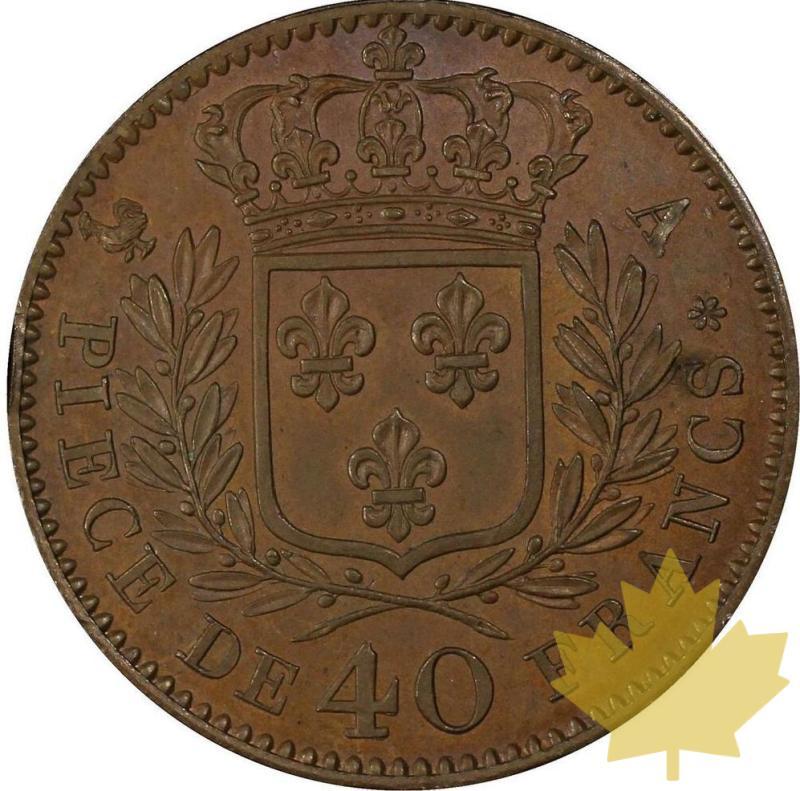FRANCE-1815 A-ESSAI PROVA 40 FRANCS-PCGS SP64BN - 20211206165136_40FRANCSESSAI1815.jpg