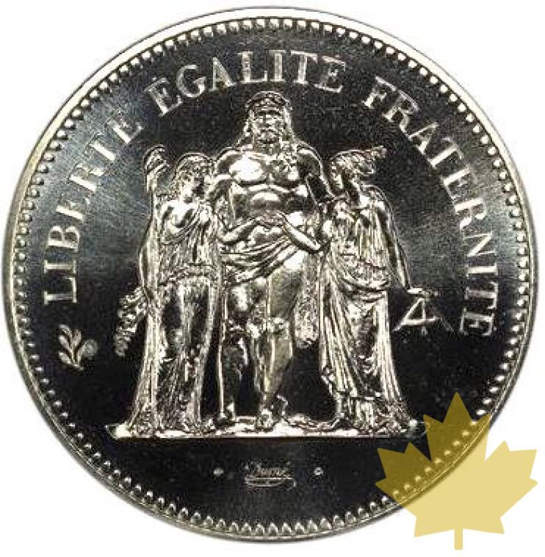 FRANCE-1974-50 FRANCS HERCULE- ARGENT-PCGS MS68 - 20220104135947_50francs1974fdc1.jpg