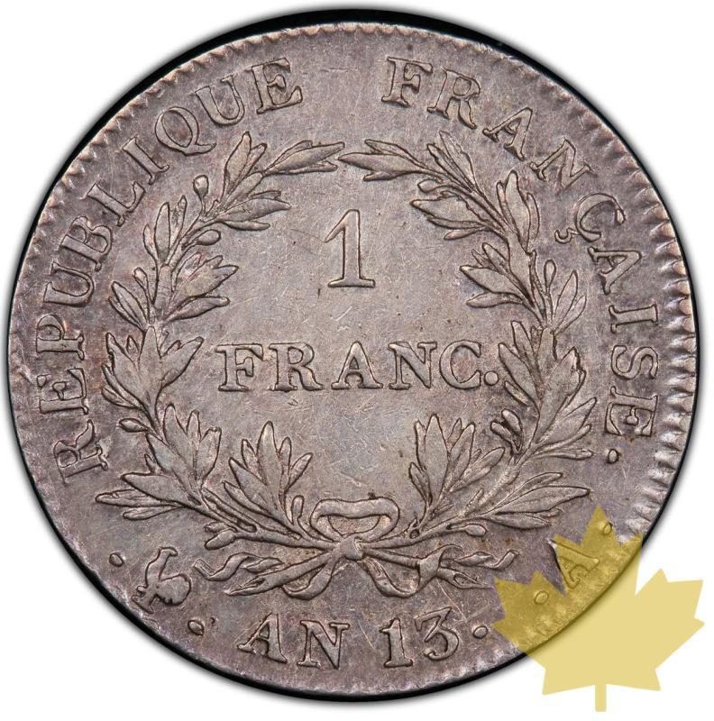 FRANCE-AN13A-1 FRANC-Napoléon Empereur-TTB+ - 20220104150101_1franc-an13paris-2.jpg