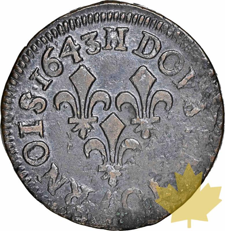 FRANCE-1643H-DOUBLE TOURNOIS DE WARIN-NGC AU53BN - 20220105101854_2TOURNOIS-1643H-2.jpg