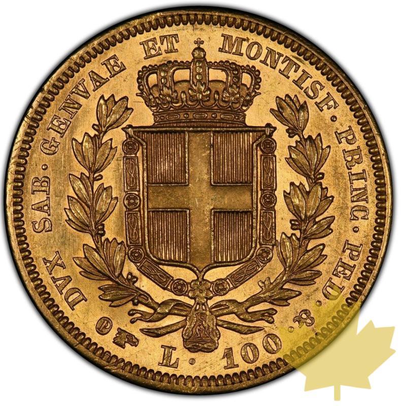 ITALIE-1835T-100 LIRE-CARLO ALBERTO-presque FDC - 20220105105041_100lire1835torino.jpg