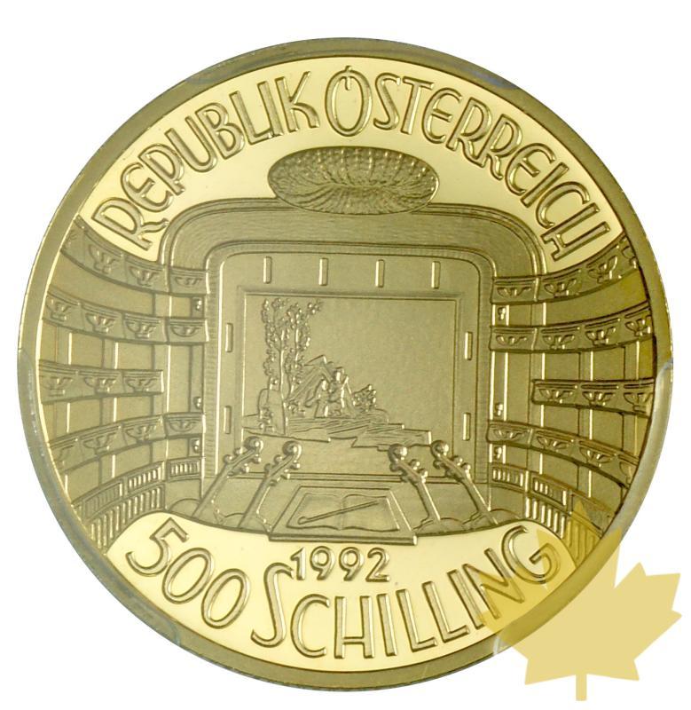 AUSTRIA-1992-500 SCHILLING-PHILARMONIC-PCGS PROOF 70 - 20220112140007_austria-1992-500SCHILLING-2.JPG