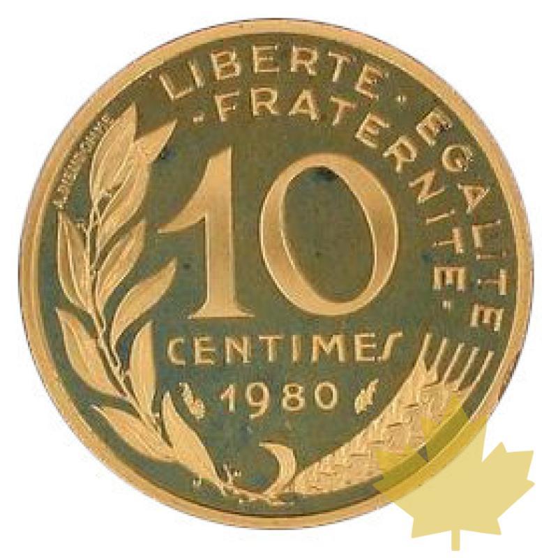 FRANCE-1980-Piéfort en or de 10 centimes Marianne-PCGS SP 67 - 20220201101400_10CENTIMES1980.jpg