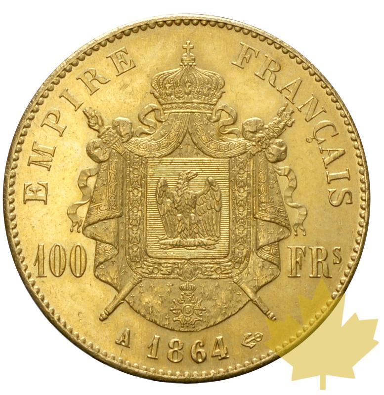 FRANCE-1864A-100 FRANCS-NAPOLEON III-Superbe - 20220209134010_100francs1864-superbe-2.JPG