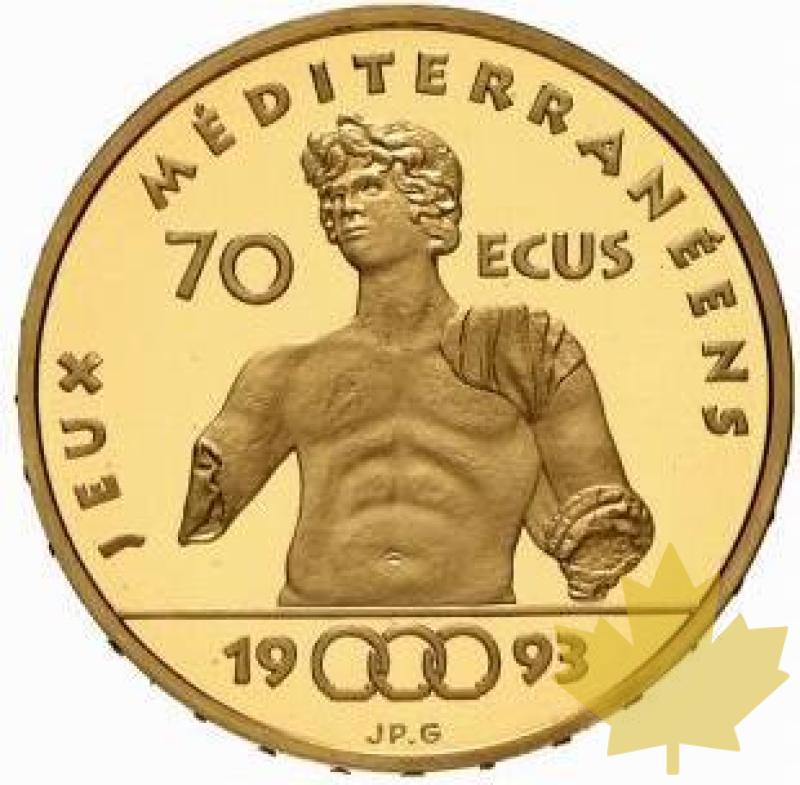 FRANCE-1993-500 FRANCS-70 ECU-Jeux Méditerranéens-PCGS PR68 - 20220221171653_500FRANCS199370ECUS.jpg