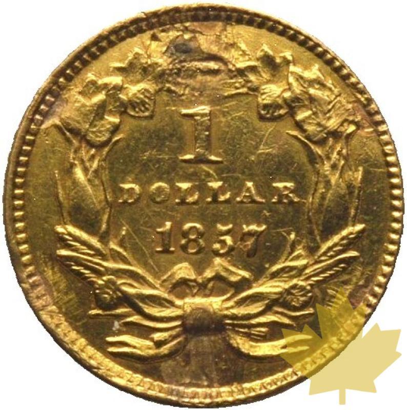 ETATS UNIS-1857-1 DOLLAR-Gold Indian princess-SUP - 20220225122704_1-dollar-1857r.jpg