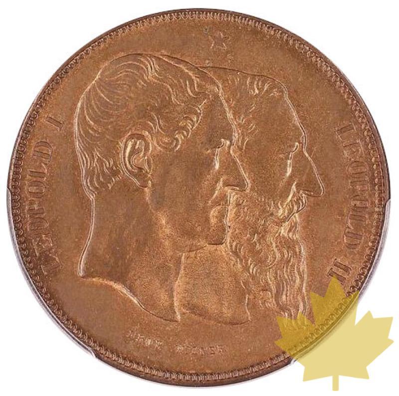 BELGIQUE-1880-5 FRANCS-LEOPOLD II-PCGS MS 64 RB - 20220323173109_COPPER5FRANCSBELGIUM.jpg