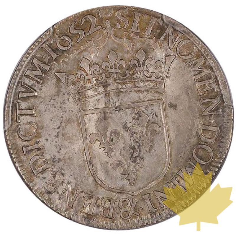 FRANCE-1652 &-Écu à la mèche longue-Louis XIV-PCGS AU 55 - 20220331104132_ECU1652AIX.jpg