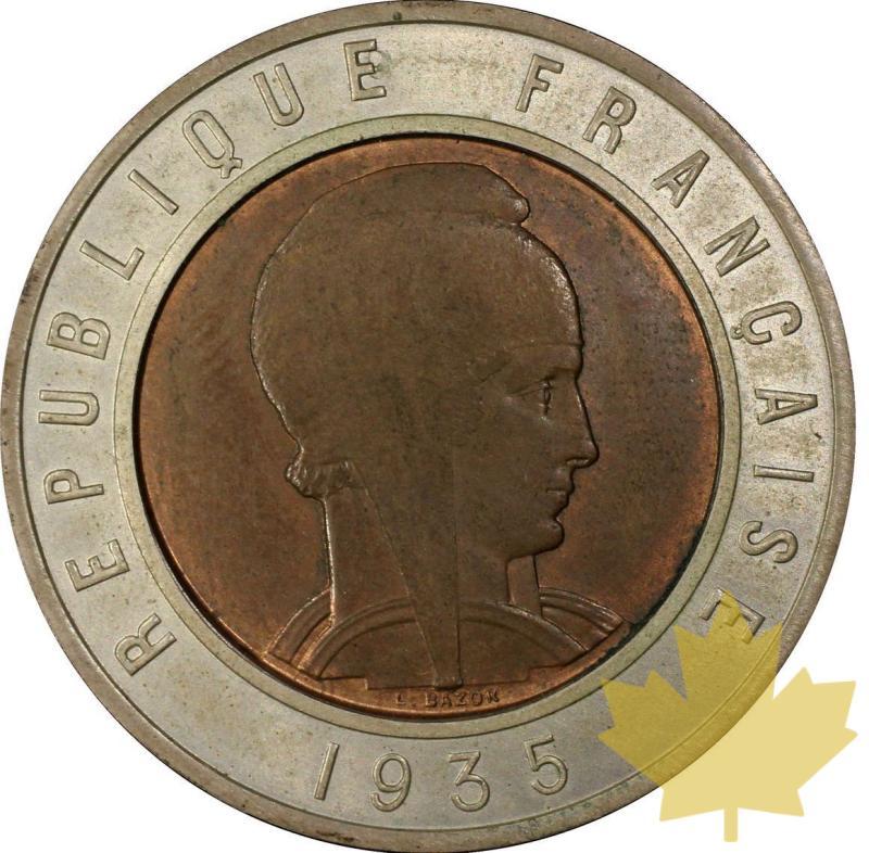 FRANCE-1935-25 Francs essai uniface d'avers -PCGS SP 64 - 20220504152032_25FRANCSUNIFACE1.jpg